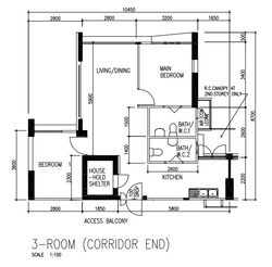 Blk 366 Clementi Avenue 2 (Clementi), HDB 3 Rooms #201637782